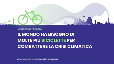 Incrementare l'uso della bicicletta per ridurre rapidamente le emissioni di CO2