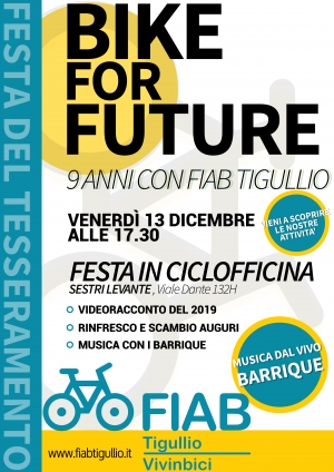 Bike for the future : festa del tesseramento