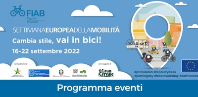 Settimana Europea della Mobilità Sostenibile : 16-22 settembre 2022